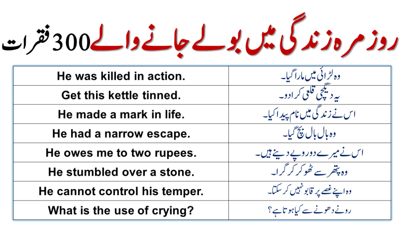 300 Sentences For Daily Use