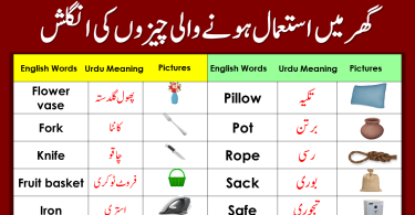 House Related Vocabulary Words With Urdu