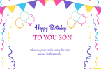 Precious Heart Touching Birthday Quotes for Son