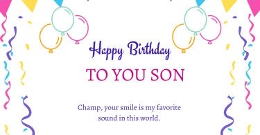 Precious Heart Touching Birthday Quotes for Son