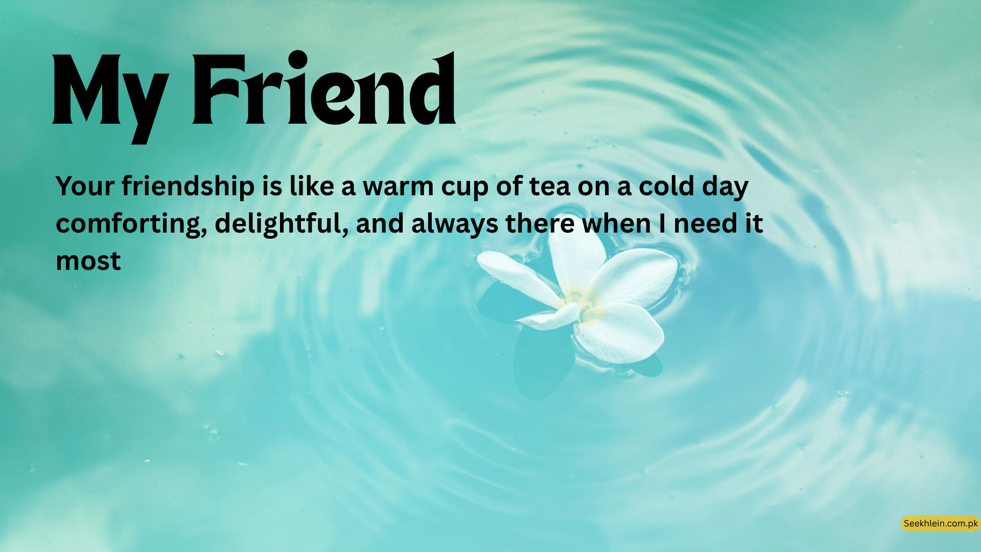 Sweet Caring Messages for a Friend